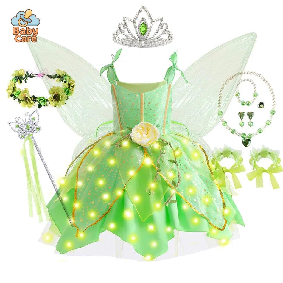 Déguisement fée Fée Clochette Fille Lumineuse