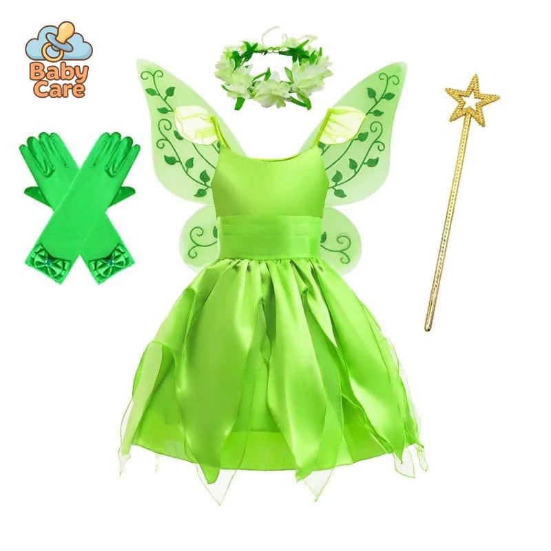 Déguisement fée Robe Verte Enfant