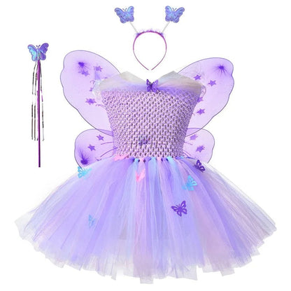 Déguisement Fée Papillon Enfant Violet