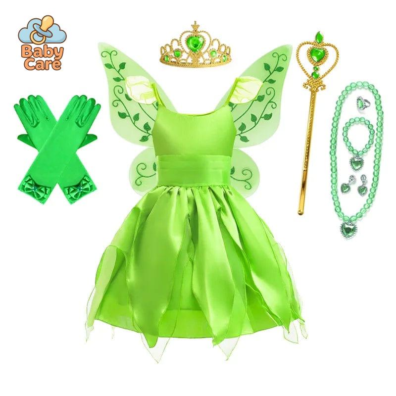 Déguisement fée Robe Verte Enfant