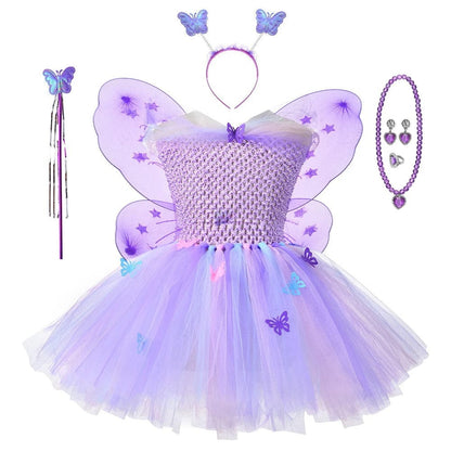 Déguisement Fée Papillon Enfant Violet