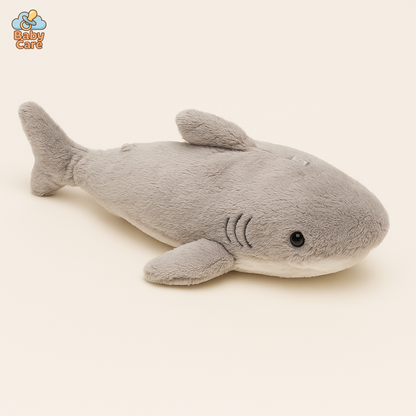 Trousse kawaii requin en peluche - vue de face