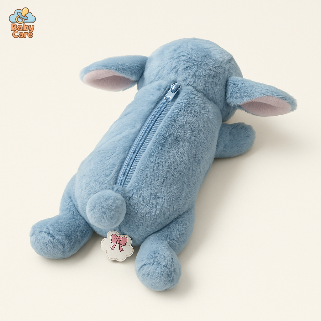 Trousse Stitch couché en peluche - vue de face