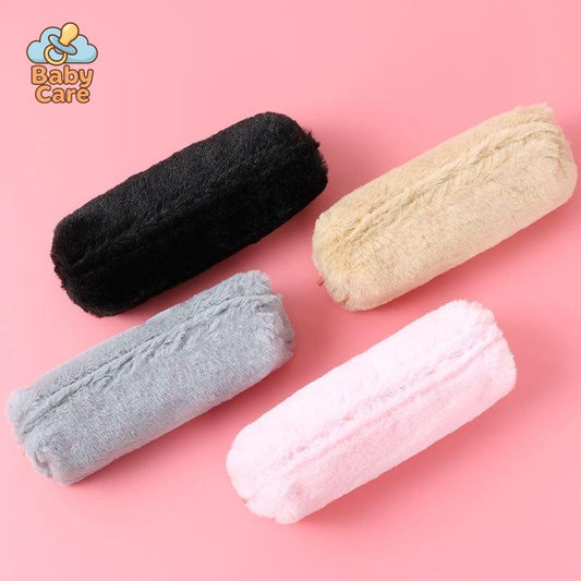 Trousse kawaii colorée en peluche