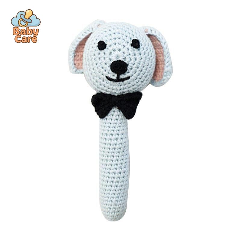 Hochet Chien en Coton Tricoté