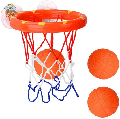 Jouet de bain - Panier de Basket Ventouse avec 3 Balles | Baby Care